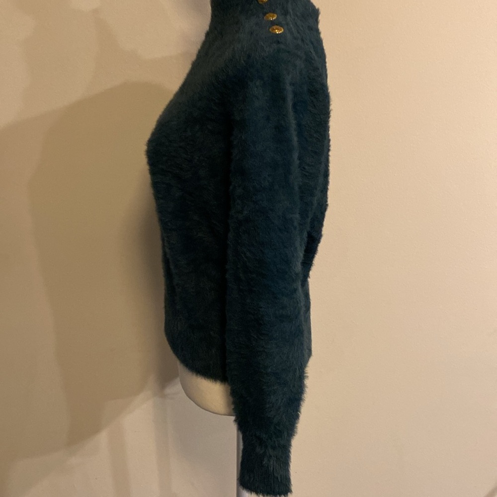 Cozy Teal Sweater for Women - Picture 4 of 10